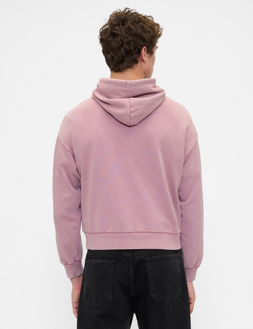 Heavyweight Oversized Logo Crop Hoodie