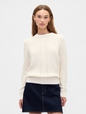 Cable-Knit Crewneck Sweater
