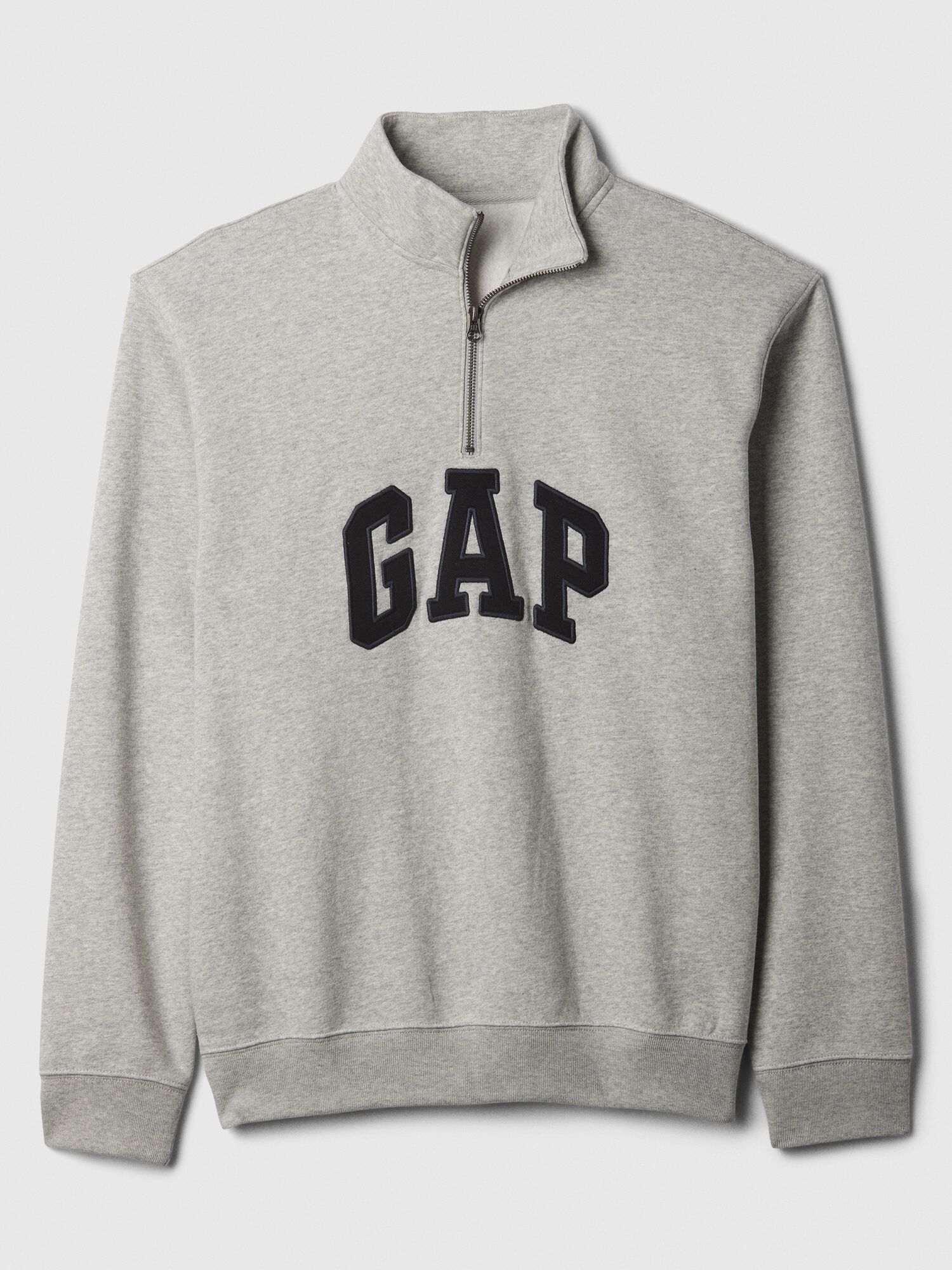 Shop Relaxed Gap Logo Quarter Zip Sweatshirt for GAP UAE