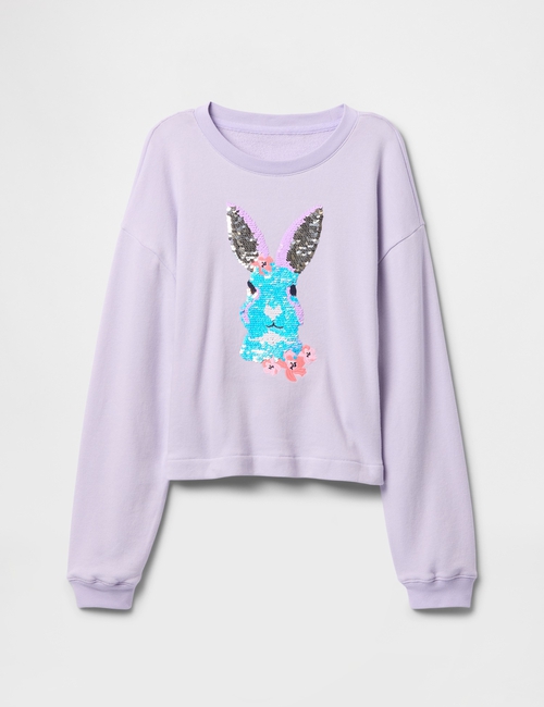 Kids Flippy-Sequin Graphic Sweatshirt