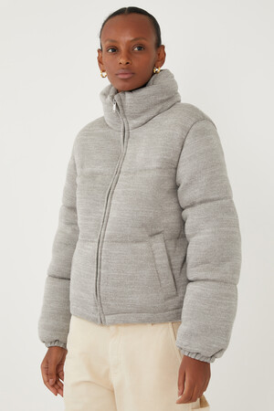 Puffer Knit Jacket