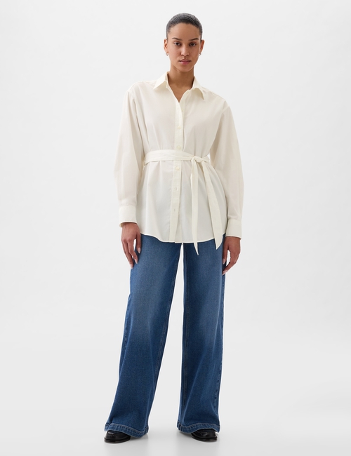 Organic Cotton Belted Big Shirt