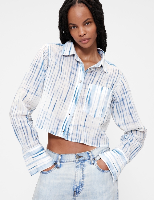 GapStudio Voile Crop Shirt