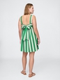 Poplin Tie-Back Mini Dress