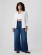 High Rise Stride Wide-Leg Jeans