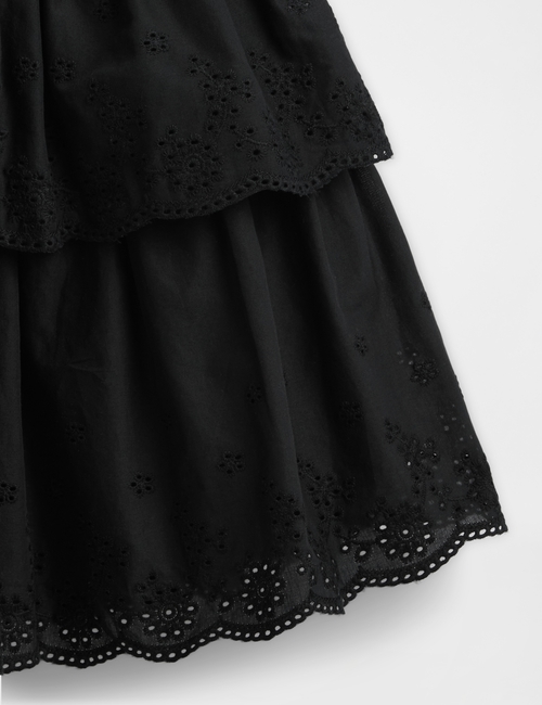 Kids Mixed Media Eyelet Dress