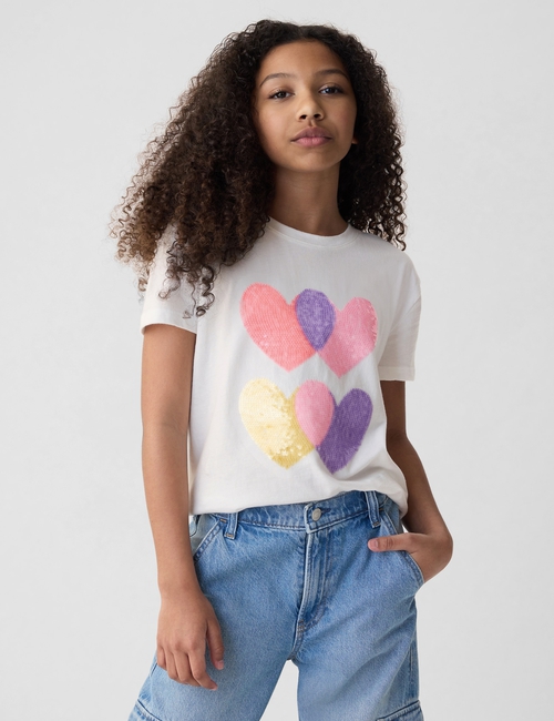 Kids Sequin Graphic T-Shirt