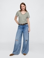 Favorite Stripe V-Neck T-Shirt