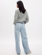 High Rise Wide-Leg Pull-On Jeans