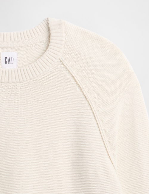 V-RAGLAN TEXTURE CREW