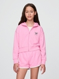 Lilo & Stitch Kids French Terry Cropped Zip Hoodie