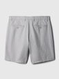 8" Linen-Cotton Shorts