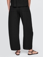 Crinkle Gauze Easy Barrel Pants