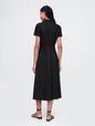 Linen-Blend Maxi Shirtdress