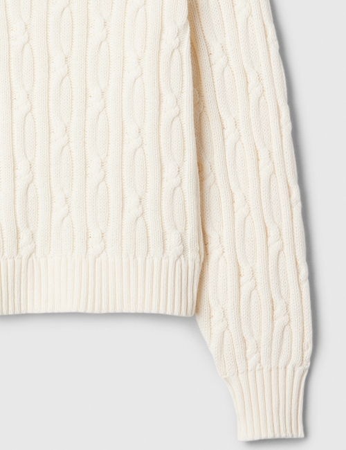 Kids Cable-Knit Crewneck Sweater