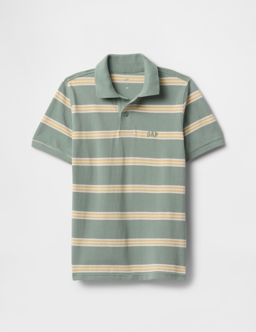 Kids Logo Pique Polo Shirt