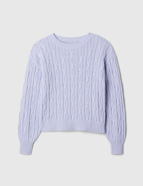 Kids Cable-Knit Crewneck Sweater