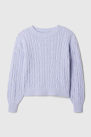 Kids Cable-Knit Crewneck Sweater