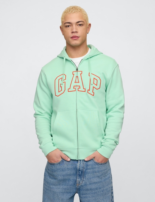 Relaxed Gap Logo Zip Hoodie