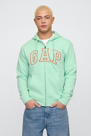 Relaxed Gap Logo Zip Hoodie
