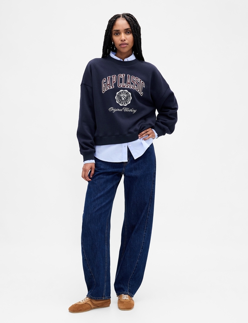 VintageSoft Logo Wedge Sweatshirt