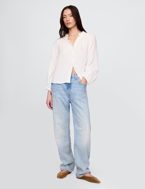 Crinkle Gauze Shirt