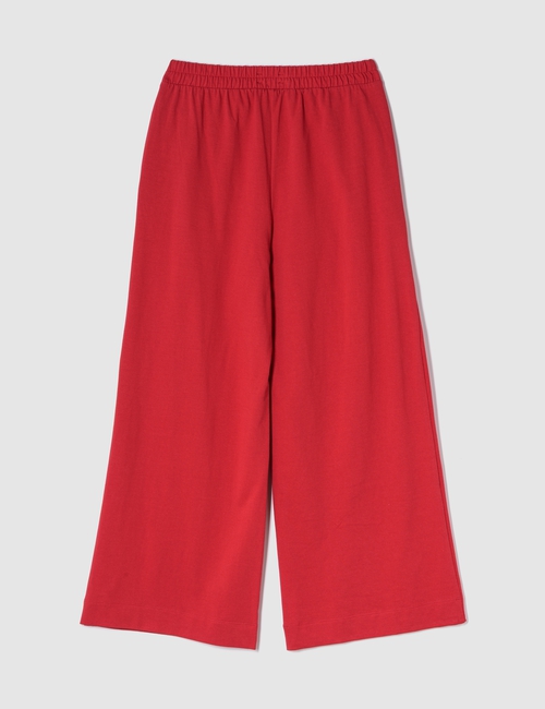 Organic Cotton Heavyweight Cropped Wide-Leg Pants