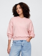 Vintage Soft French Terry Wedge V-Neck Sweatshirt