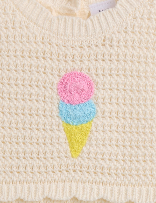 Baby Ice Cream Crochet Shorty One-Piece