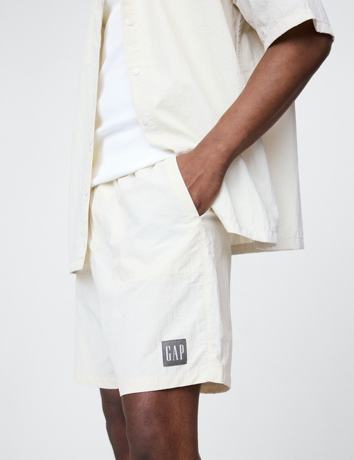 100% Recycled Pull-On Nylon Shorts