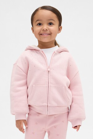 Baby & Toddler Sherpa-Lined Sequin Zip Hoodie