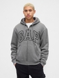 Relaxed Gap Logo Sherpa-Lined Zip Hoodie