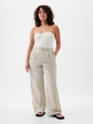 365 High Rise Linen-Cotton Trousers