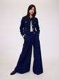 GAP STUDIO CROPPED GOLD BUTTON JACKET CARDIGAN