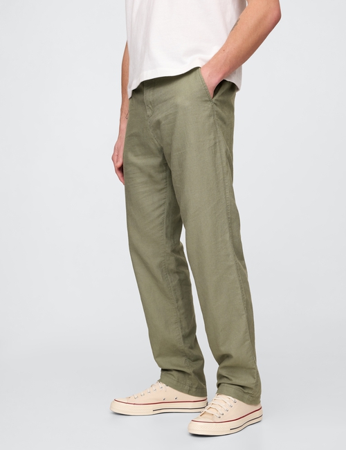Linen-Cotton Khakis