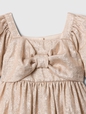 babyGap Shine Puff Sleeve Bow Dress