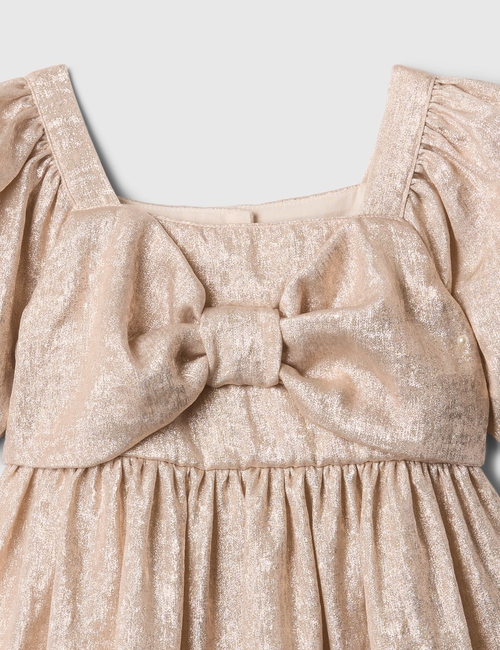 babyGap Shine Puff Sleeve Bow Dress