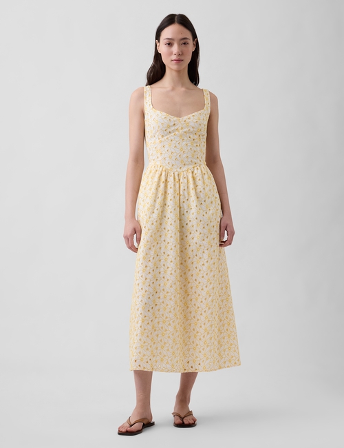 SL CORSET DRESS - ALL OVER EYELET