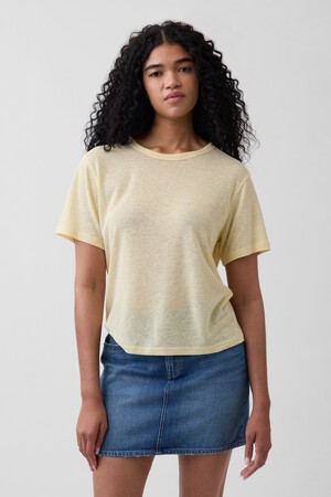 SS LINEN OVERSIZED TEE