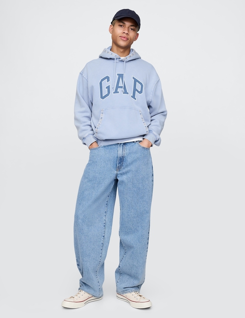 VintageSoft Oversized Logo Hoodie
