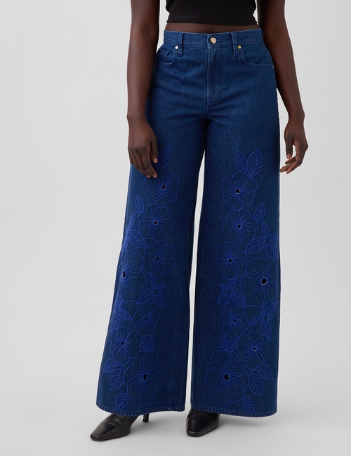 Gap × HFR Low Slung Floral Extra Baggy Jeans by Atelier Ndigo