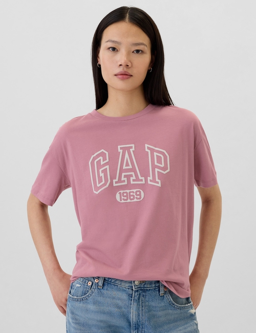 Organic Cotton Oversized Boyfriend Logo T-Shirt