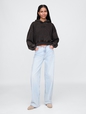 VintageSoft Arch Logo Cropped Hoodie