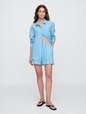 4" Mid Rise Pull-On Linen-Blend Shorts