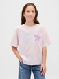 Kids Oversized Flippy Sequin Graphic T-Shirt