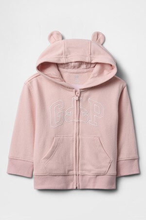 Baby Vintage Soft Bear Logo Zip Hoodie