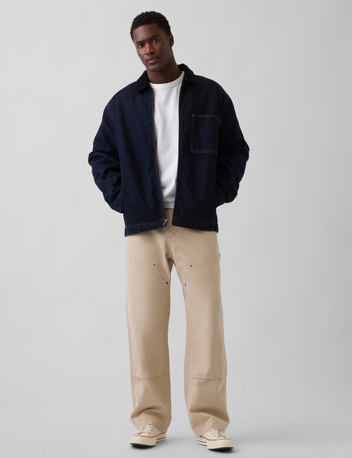 '90s Loose Canvas Double-Knee Carpenter Pants