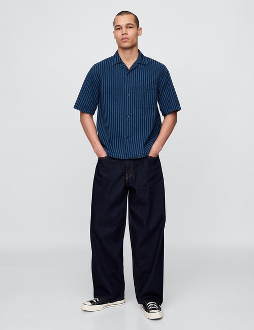SS DENIM - NAVY STRIPE