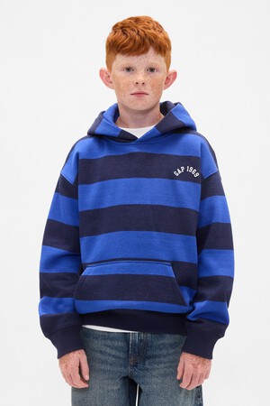 VTG SOFT BAGGY HOOD RUGBY STRIPE
