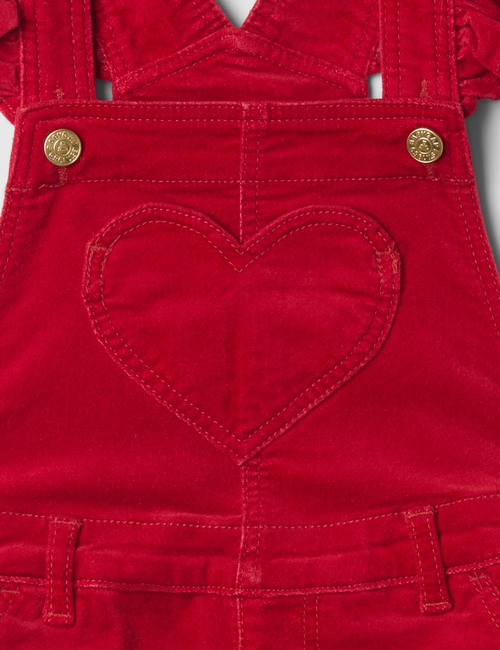 babyGap Velvet Heart Overalls